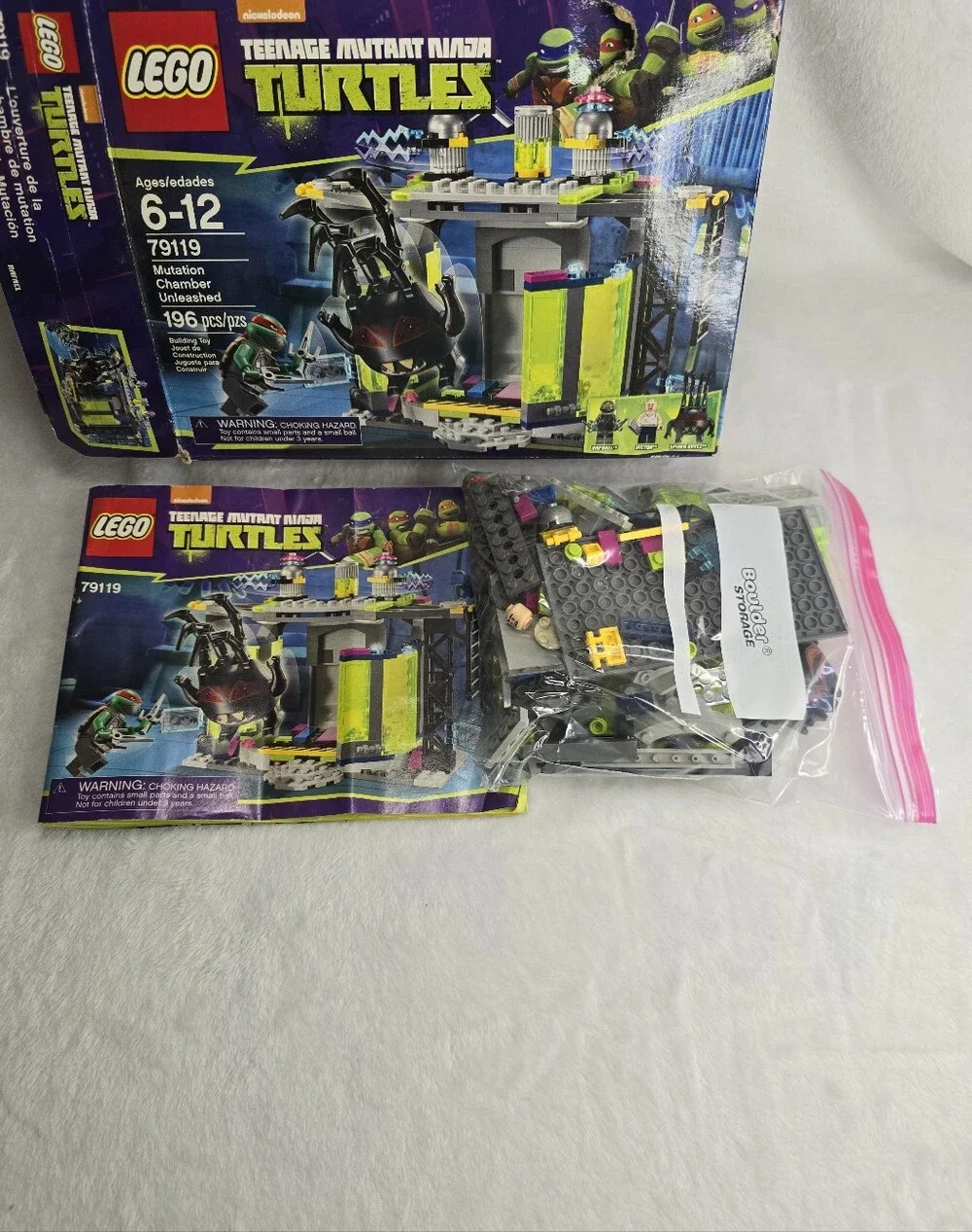 LEGO Teenage Mutant Ninja Turtles Mutation Chamber Unleashed Set 79119 Complete
